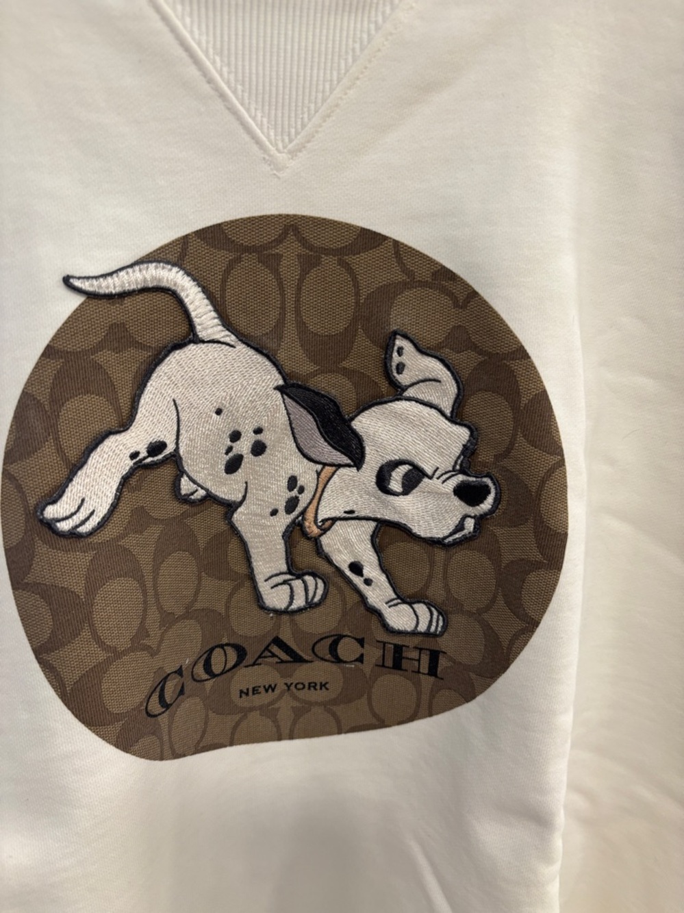 Disney x Coach 101 Dalmatians Cropped Sweatshirt